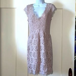 Babaton pale pink lace dress